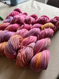 Desert Sunsets | Hand Dyed Cotton Yarn | Twilight Sky Warm Tones | Shawl Sweater Crochet Yarn | 100g/160yds